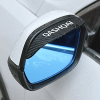 Car Rainproof Rain Eyebrow Rearview Mirror Sticker Shield Cover For Nissan Qashqai j10 2013 2017 2011 2014 J11 2022 Accessories