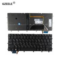GZEELE Russsian laptop keyboard for Dell Inspiron 13 7000 7347 7348 7352 7353 7359 RU Black with backlit
