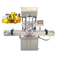2 4 6 Heads Automatic Desktop Paste Filling Machine/Honey Ketchup Tahini Bottling Labeling Production Line With Conveyor Belt