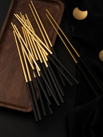 米立風物 304不銹鋼筷子套裝 樣板房筷子 精品家用筷子10雙裝包郵