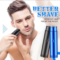 Alat Cukur Elektrik Mini Portable Rechargeable / Shaver USB Pencukur Kumis Alis Jenggot Cambang Bulu