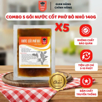 Combo 5 Gói Nước Cốt Phở Bò Nhỏ 140g ANNAM FOOD Gói Gia Vị Nấu Phở Tại Nhà Chuẩn Vị