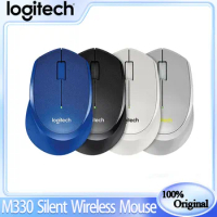 Logitech M330 Silent Plus Wireless Mouse 2.4 Ghz Wireless Connection High Precision Optical Tracking 1000dpi For Windows PC