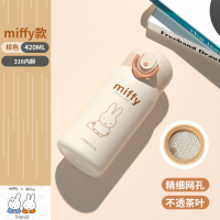 Miffy ถ้วยเก็บความร้อนสำหรับเด็กเกรดอาหารสำหรับเด็กผู้หญิง 316 แก้วน้ำสแตนเลสสำหรับเด็กไปโรงเรียน 20