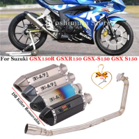 Full Systems Slip On For Suzuki GSX150R GSXR150 GSX-S150 GSX S150 Motorcycle GP Exhaust Front Middle Pipe Link Muffler DB Killer