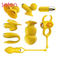 Leten 7/5/3 Vibrator with Vibrating Egg Secret Masturbator Powerful Stimulate Clitoris Nipple G-Spot Anal Massager Erotic Toys