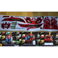 Tem decal - Nhãn Decal Shark dán mũ bảo hiểm Fullface