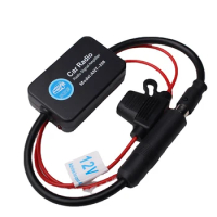 AM FM Radio Anti-interference Enhance Auto Electronic Accessories 12V For ANT208 Car Antenna Signal Amplifier Set