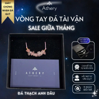 Vòng tay Tài Lộc Hệ Hỏa Đá Thạch Anh Dâu - Athery kết nối năng lượng - Đá thạch anh tự nhiên - Trang