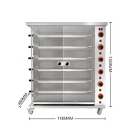 Electric Chicken Rotisserie Machine Commercial Chicken Rotisserie Machine Chicken Roaster Oven 6 Rod