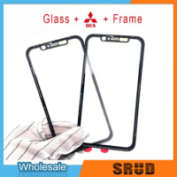 5x (Laminated OCA Frame) LCD Screen Display Front Outer Touch Glass Bezel For Apple iPhone 11 XR repaire parts