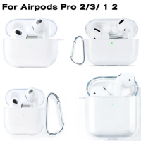 Clear Plain Case For Airpods Pro 2 Funda Transparent Airpods 3 2 1 Pro 2 Silicone TPU Soft Air pods Pro 2 3 Solid Earphone Cover