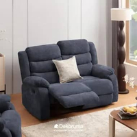 Dekoruma DENTA Sofa Recliner Dudukan Kain / Sofa dengan Sandaran Adjustable / Sofa Santai Reclining 