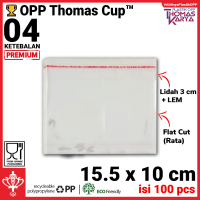 Plastik OPP 15,5x10 isi 100 Kantong Bening Tebal Kemasan