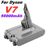 100% New Original Dyson V7 battery 21,6 V 98000mAh Li-lon battery for Dyson V7 battery animal Pro vacuum cleaner replacement