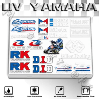 Motorcycle Stereoscopic UV Helmet Sticker Car Bike Decal Accessories Waterproof For YAMAHA XMAX Nmax Tmax MT09 R6 R3 FZ6 R1 mt07