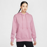 NIKE 長袖上衣 女 帽T 寬鬆版型 磨毛 AS W NSW PHNX FLC OS PO HOODIE 粉 DQ5861-699