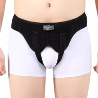 Hernia Belt Truss for Inguinal or Sports Hernia Support Brace Pain Relief Recovery Strap with 2 Removable Compression Pads