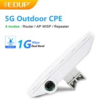 EDUP Gigabit Wireless WiFi Router 5G Router Outdoor CPE Router IP66 Waterproof POE SIM Card WiFi Router 5G Cellular Nano SIM