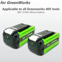 For Greenworks 40V Batteries 12000mAh GreenWorks G-MAX Li-ion Battery Replacement Battery for Snow blower