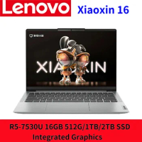 2023 Lenovo Xiaoxin 16 Slim Laptop 6th Gen AMD Ryzen R5-7530U 16GB RAM 512GB/1TB/2TB SSD AG Matte Screen 16-inch Notebook
