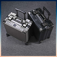 18吋行李箱 小型輕便高級感登機密碼旅行箱 拉桿皮箱子 20寸小行李箱 登機箱