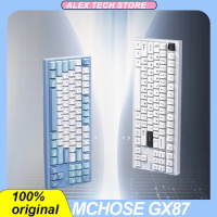 Mchose Gx87 Mechanical Keyboard Aluminum Alloy 3mode Wireless Bluetooth Customized Hot Swap Gasket Rgb E-Sports Gaming Keyboard