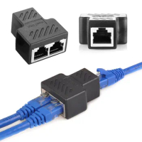 RJ45 Cat7/6/5e Coupler Connector Y Splitter Network LAN Cable Extender Adapter for Ethernet Cable