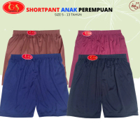 6 Pcs Shortpants Anak Perempuan Golden Star-Celana Pendek Polos Adem Usia 5-6 Tahun/ Cocok Buat Main