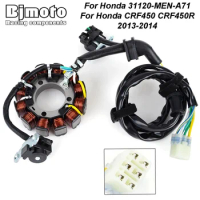 For Honda CRF450 CRF450R 2013-2014 31120-MEN-A71 Motorcycle Generator Stator Coil
