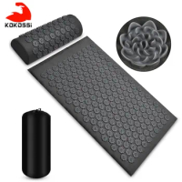 KoKossi Acupressure Mat Fitness Mat Massage Yoga Mat Acupressur Relieve Stress Back Body Pain Spike For Home Pad Acupuncture
