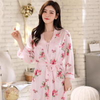 [ Racun Lingerie ]  Set Kimono Dress Lingerie 2IN1 Piyama Nightwear Wanita Dewasa Motif Flower Mewah