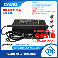 อะแดปเตอร์ AC/DC 12V 1.5A AD-A12150LW สำหรับ Casio PX-560 PX-560M PX-730 BK/CY PX-735 PX-750 BK/WE/B