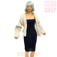 skala 1/6 set dress putih hitam female figure tbleague barbie