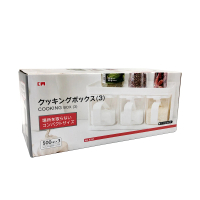 【日本NSH】3格調味盒(調味罐 調味料 調味料收納 調味料盒)