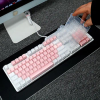 Clear Silicone Keyboard Cover Protector Skin For Ajazz AK35i AK40S AK47 AK49 AK510 AK515 AK60 87 / 1