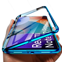 For Xiaomi Redmi Note 12 Pro Plus Case 360° Magnetic Flip Back Cover Redmy Note12 Pro+ Note12Pro 5G Double-side Glass Funda Capa