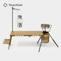 Thous Winds Solo Camping Aluminum Folding Table Lightweight Hiking Camp Stove Table for Picnic Outdoor Ultra Light Tables TW1024