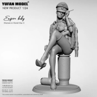 1/24 YUFAN MODEL Resin model kits beauty self-assembled YFWW-2073