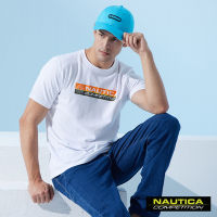 Nautica 男裝 COMPETITION簡約品牌LOGO短袖T恤-白色