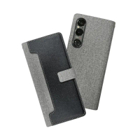 【CASE SHOP】SONY Xperia 1 VI 前收納側掀皮套-黑(內襯卡片夾層 翻蓋站立)