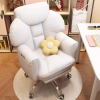 Makeup Lounge Office Chair Modern Korean Ergonomic Wheels Lazy Organizer Work Chair Mobile Cheap Cadeira Gamer Home Furniture