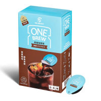 【金車/伯朗】伯朗ONE BREW易搖咖啡球-無糖濃萃黑咖啡(25MLx10包/盒)