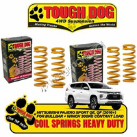 Tough Dog Front & Rear Coil Spring HD Heavy Duty 25mm Lift Contant Load 0-300kg Set for MITSUBISHI A