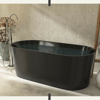 小戶型浴缸傢用成人獨立歐式雙人情侶亞剋力網紅浴盆1.2-1.8米