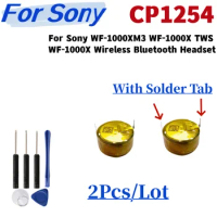 2PCS/Lot CP1254 Battery (With Solder Tab) For Sony WF-1000XM3 WF-1000X TWS WF-1000X Wireless Bluetooth Headset + Free Tools