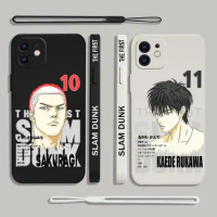 Hot Japan Comic Slam Dunk Phone Case For Samsung A53 A50 A52S A51 A72 A71 A73 A81 A91 A32 A22 A20 A30 A21S 4G 5G with Hand Strap