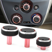 Car AC Heater Climate Control Knob Panel Switch Knobs Air-con Buttons for Nissan New Sunny March Latio Almera Versa N17 K13 E12