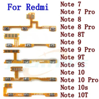 For Xiaomi Redmi Note 9 9s 10 Pro 10s 9T 8T 7 8 Pro Note9 Mute Side Button Original Key Switch Volume Power On Off Flex Cable