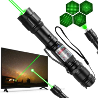 New High Powerful 009 Green Laser Torch Pointer Pen Tactics Powerful Green laser with Adjustable Focus Laser 532nm laser Head